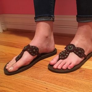 Slide on Thong Sandals